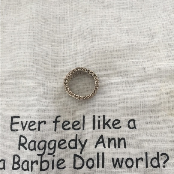 💥SOLD💥👒🌷Tiffany mesh ring🌷👒 - Picture 3 of 8